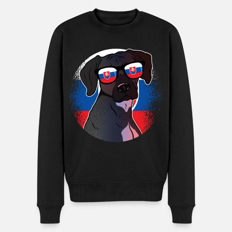 Slowakei - Männer Premium Bio Pullover - Schwarz