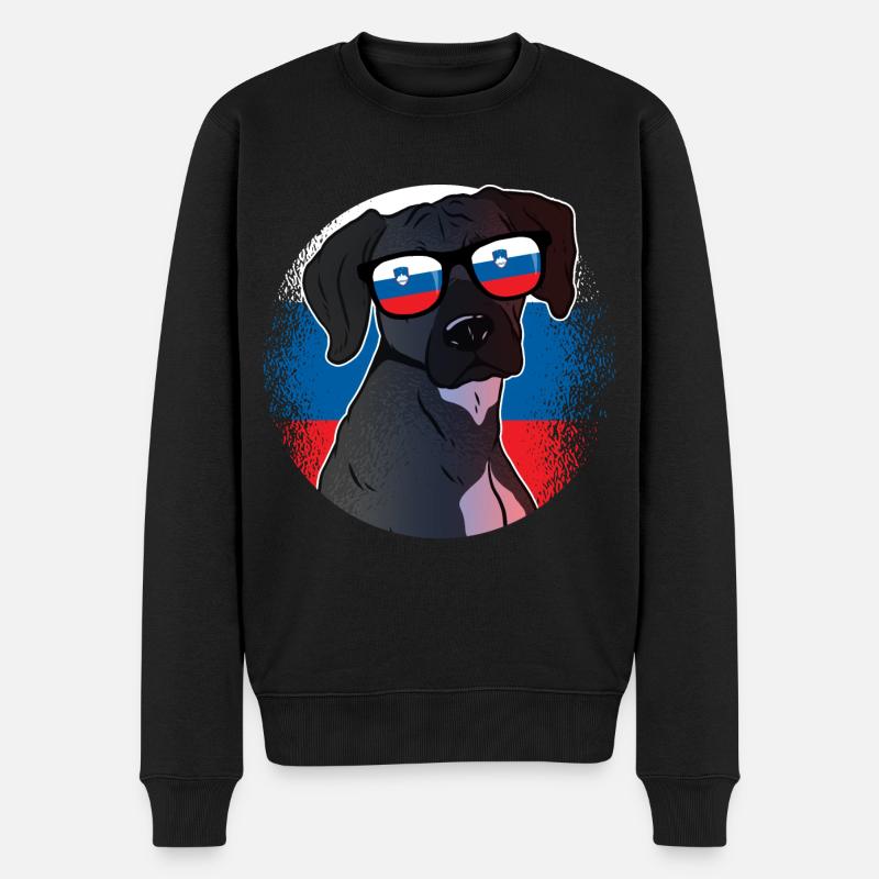 Slovénie - Pull Premium bio Homme - noir