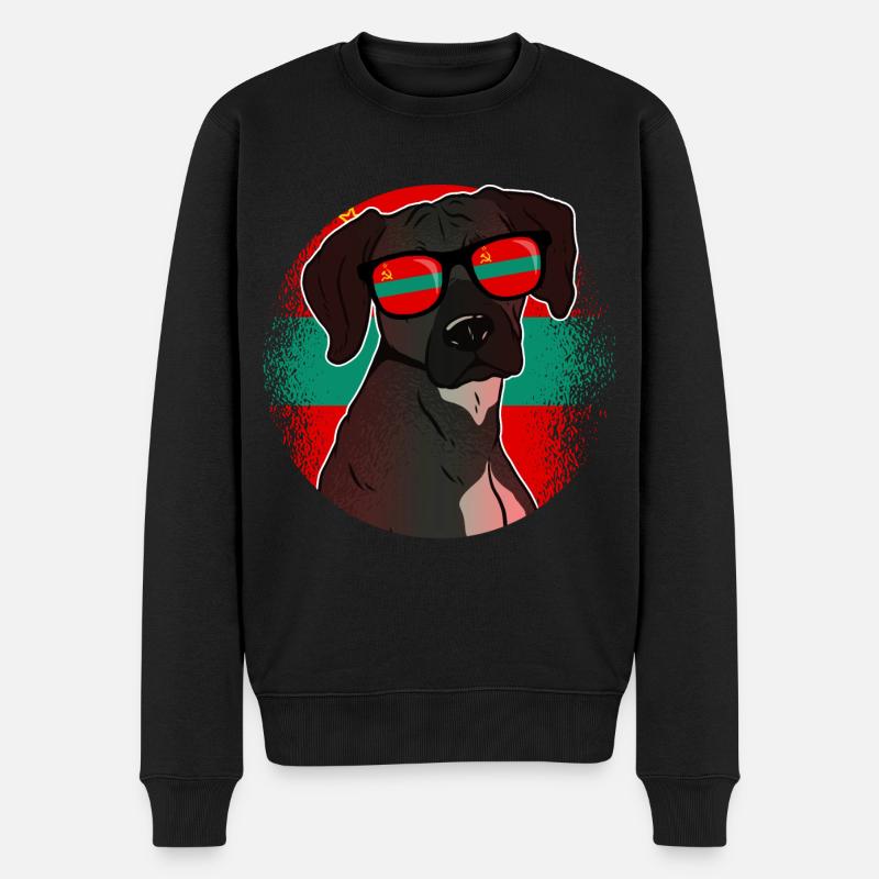 Transnistrien - Männer Premium Bio Pullover - Schwarz