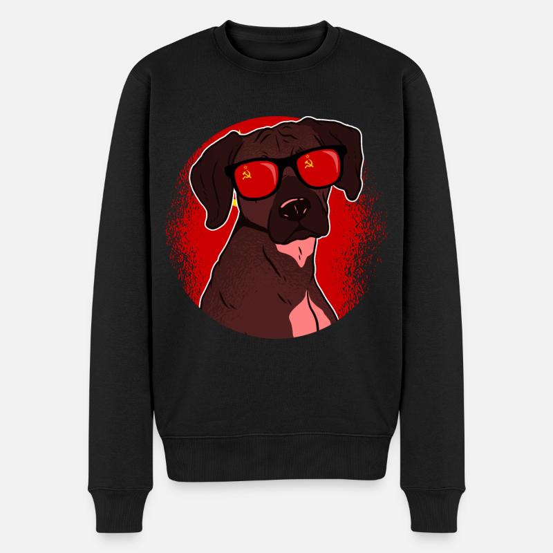 Sowjetunion - Männer Premium Bio Pullover - Schwarz