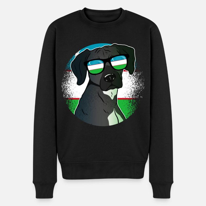 Ouzbékistan - Pull Premium bio Homme - noir