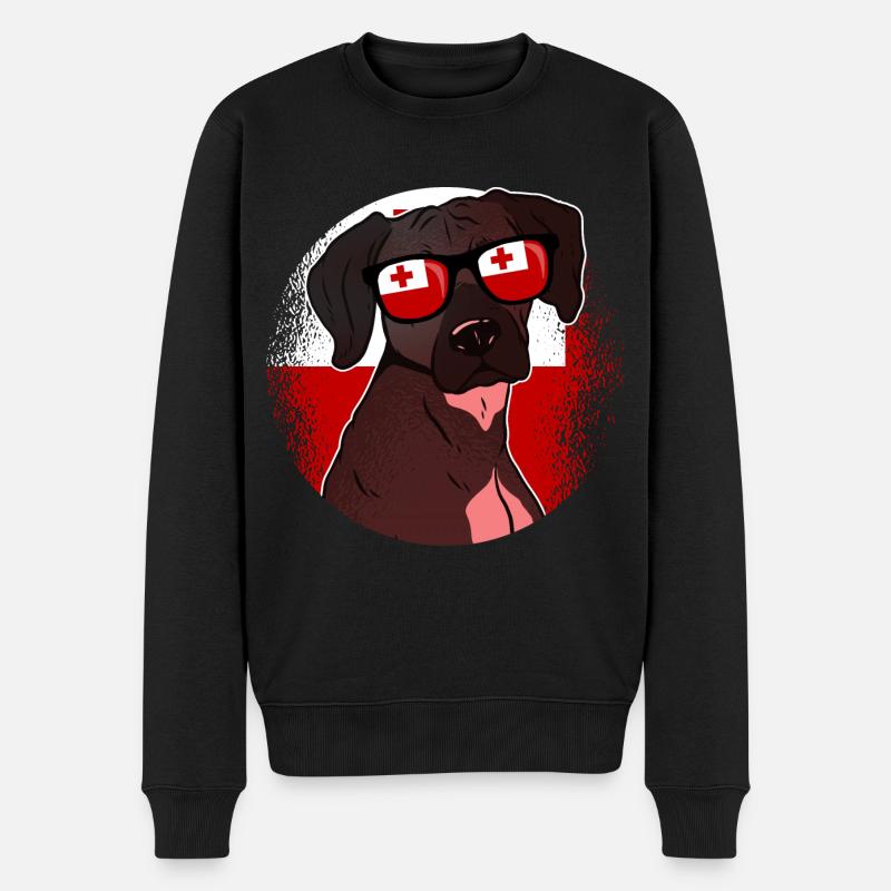 Tonga - Männer Premium Bio Pullover - Schwarz