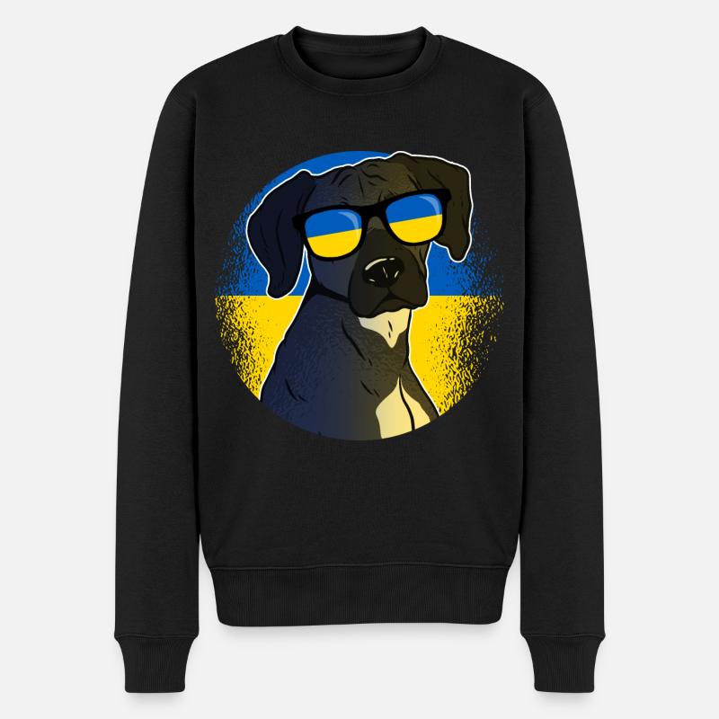 Ukraine - Pull Premium bio Homme - noir