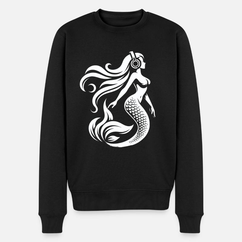 La sirène DJ - Pull Premium bio Homme - noir