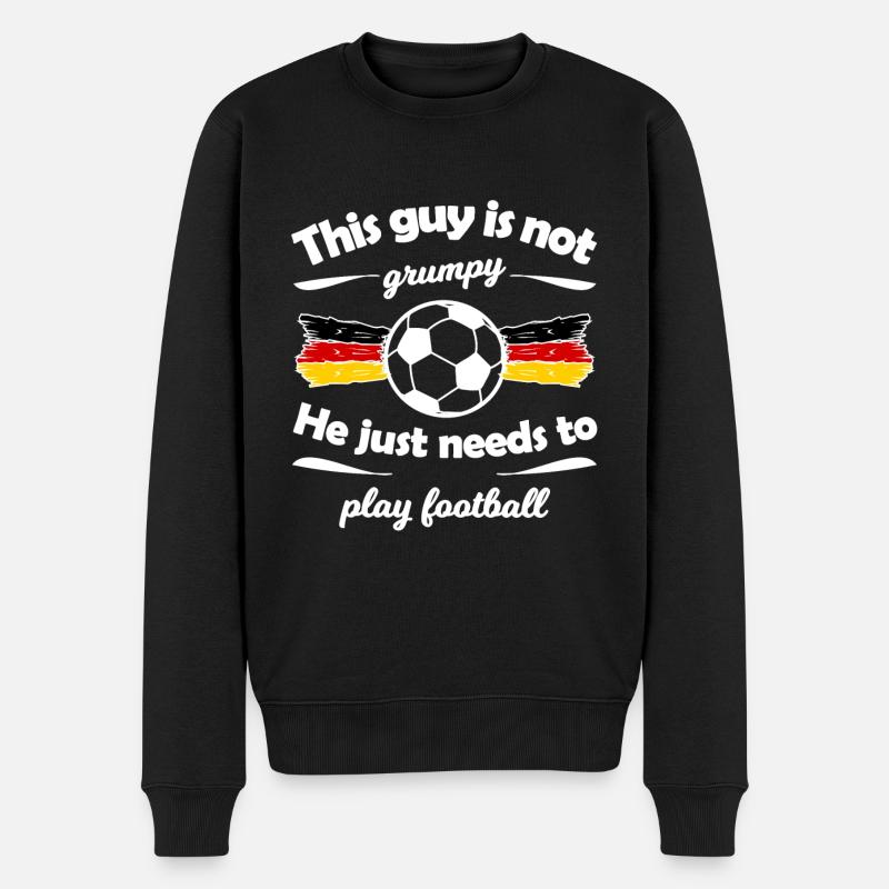 Das deutsche Fußball Wunder - Männer Premium Bio Pullover - Schwarz