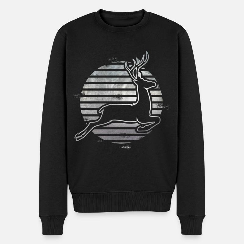 Chevreuil - Pull Premium bio Homme - noir