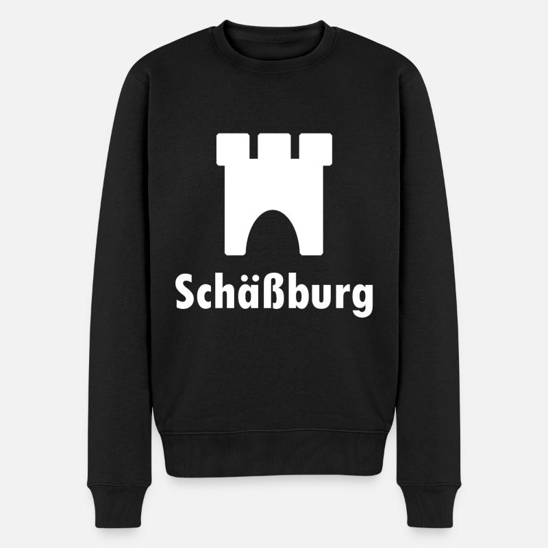 Schäßburg in Siebenbürgen - Männer Premium Bio Pullover - Schwarz