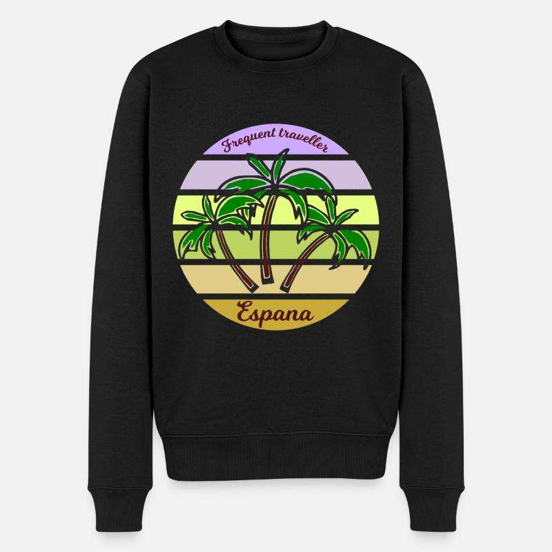 Vacances en Espagne - Pull Premium bio Homme - noir
