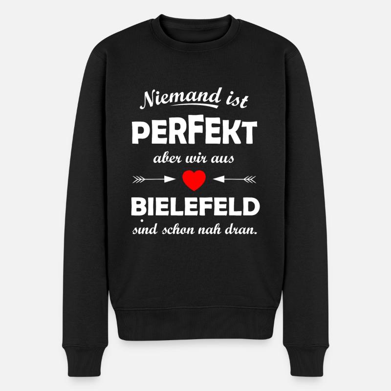 Die Fans aus Bielefeld - Männer Premium Bio Pullover - Schwarz