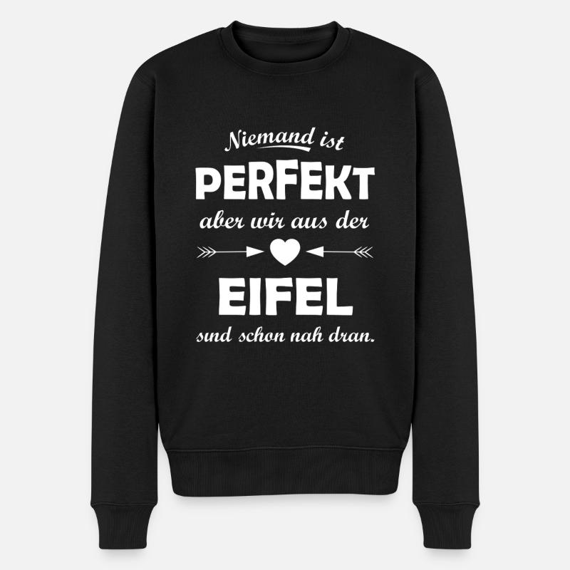 Die Eifel Legenden - Männer Premium Bio Pullover - Schwarz
