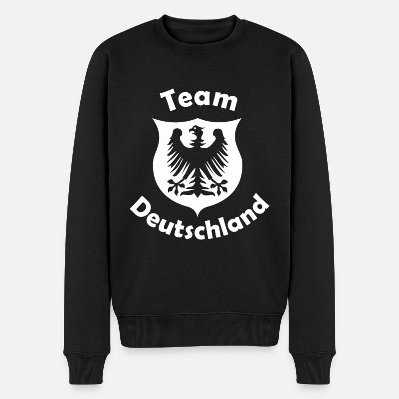 Die deutschen Patrioten - Männer Premium Bio Pullover - Schwarz