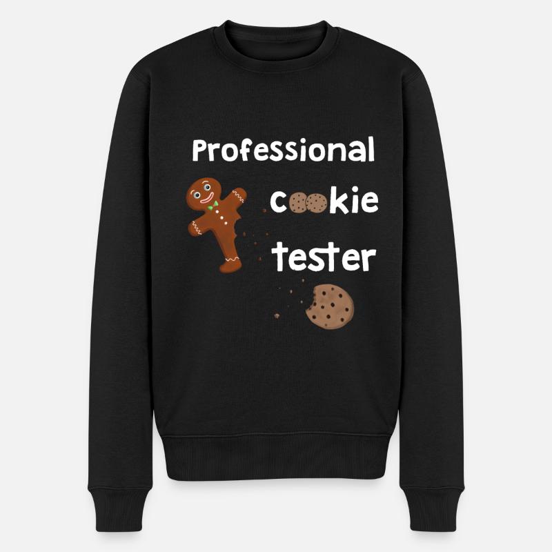 Lebkuchen Professioneller Cookie Tester - Männer Premium Bio Pullover - Schwarz