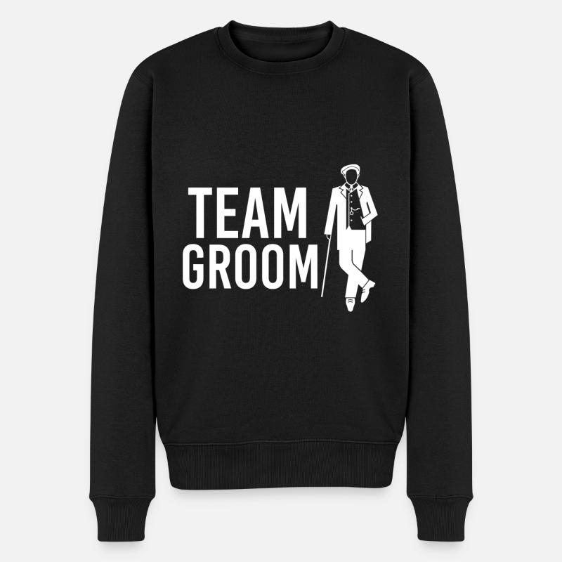 Team Groom - Pull Premium bio Homme - noir