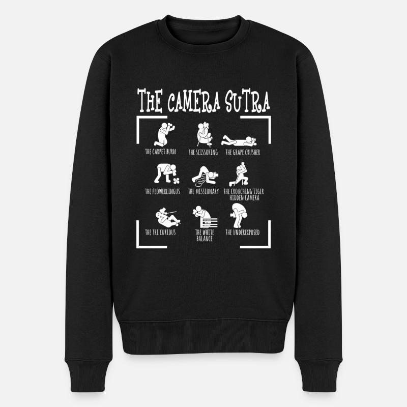 Le Tshirt Sutra de la caméra Le tapis brûle le - Pull Premium bio Homme - noir
