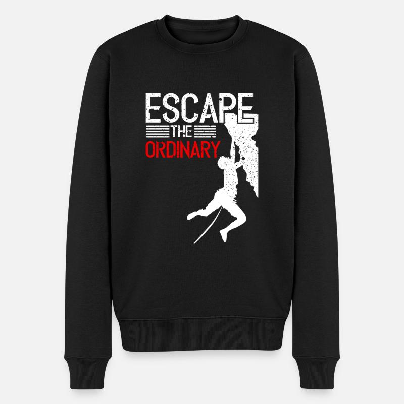 t-shirt climber climbing - Pull Premium bio Homme - noir