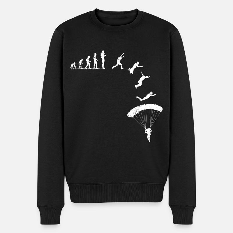 Belle chemise de parachutisme pour les - Pull Premium bio Homme - noir