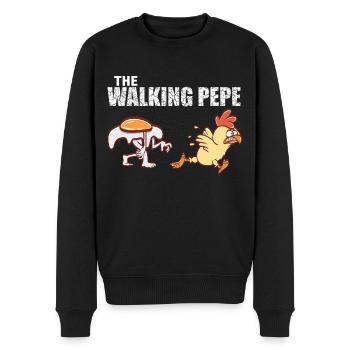 Lustiges erwachsenes Spaß-Hemd für Erwachsene " - Männer Premium Bio Pullover - Schwarz - Vorne - Nico (187cm)