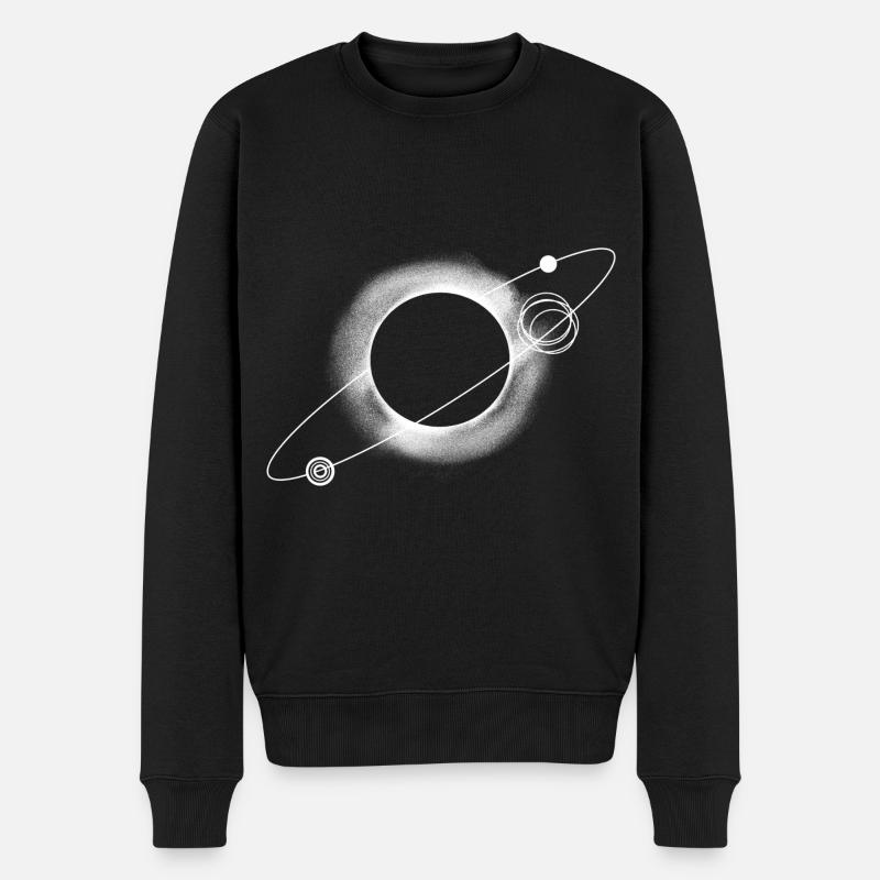 Black Hole - Männer Premium Bio Pullover - Schwarz