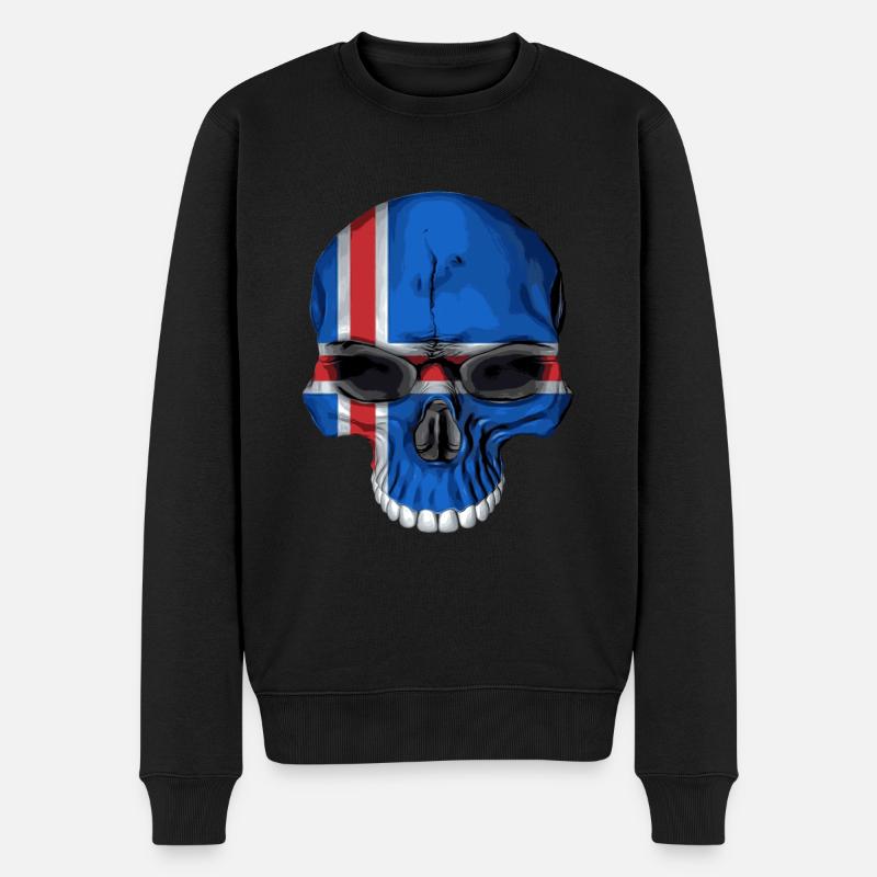 Crâne d'Islande - Pull Premium bio Homme - noir