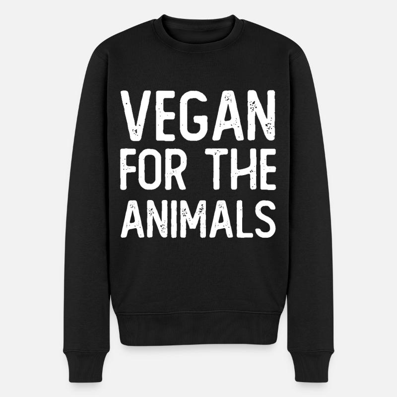 Vegan pour les animaux. - Pull Premium bio Homme - noir