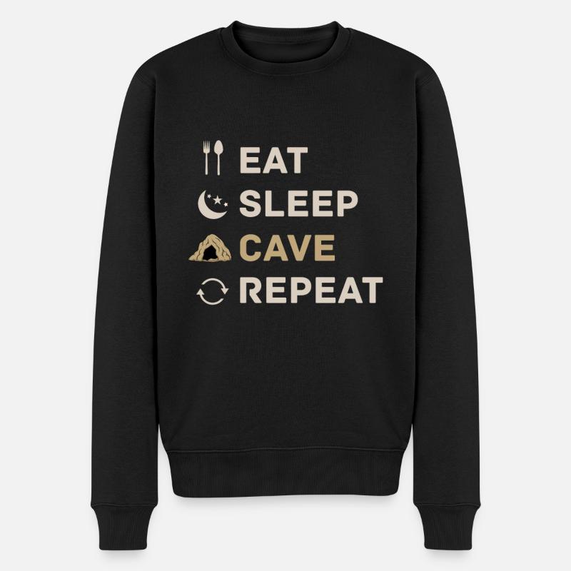 Höhlenforschung Höhlenforscher Höhlenforscher Höhlenforscher Geschenk - Männer Premium Bio Pullover - Schwarz