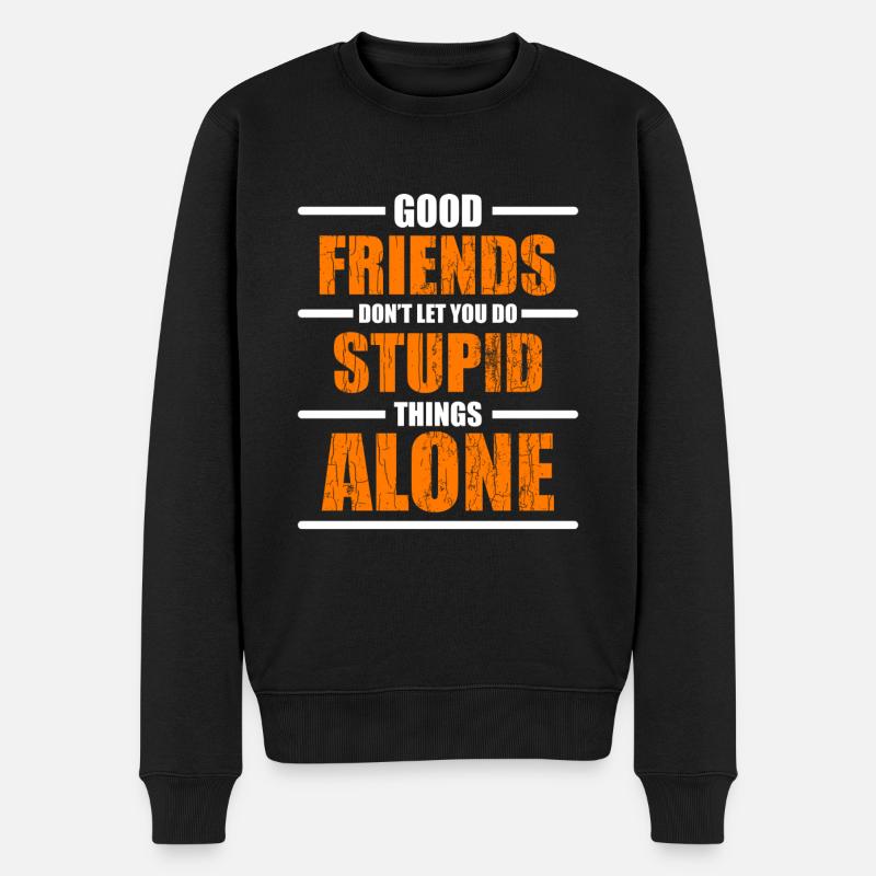 Amis Amour Meilleure amie - Pull Premium bio Homme - noir