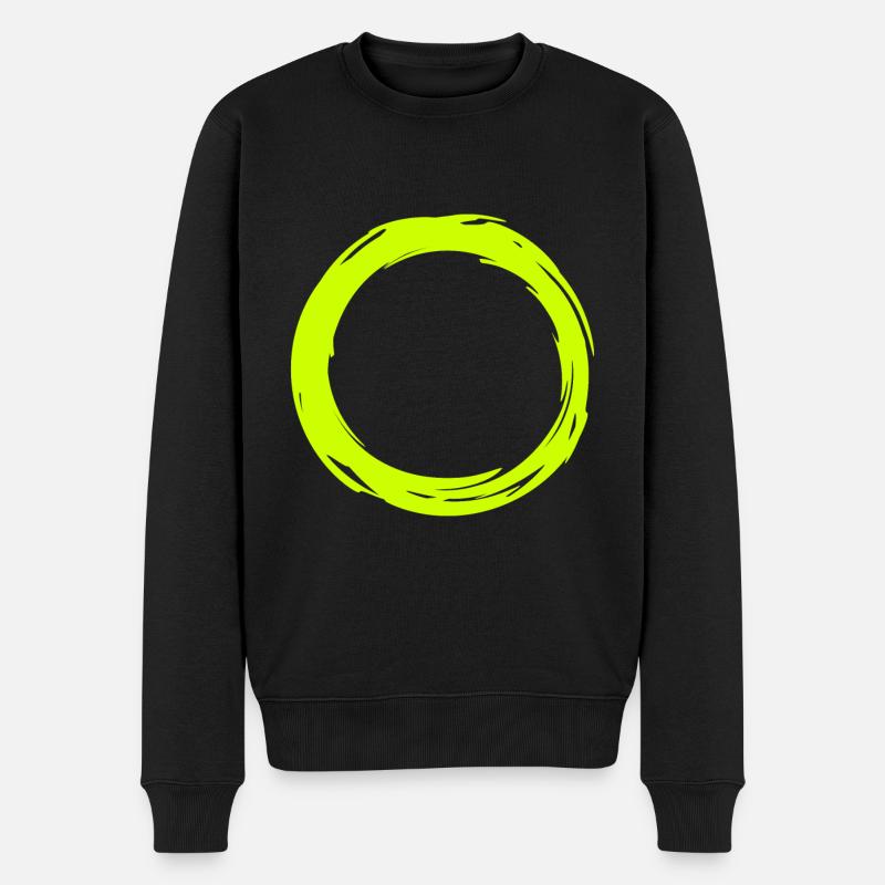 Kreis - Männer Premium Bio Pullover - Schwarz