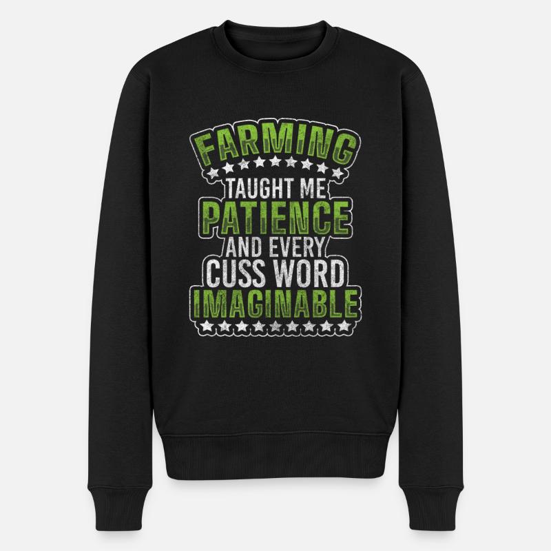 Céréales bovines d’élevage - Pull Premium bio Homme - noir