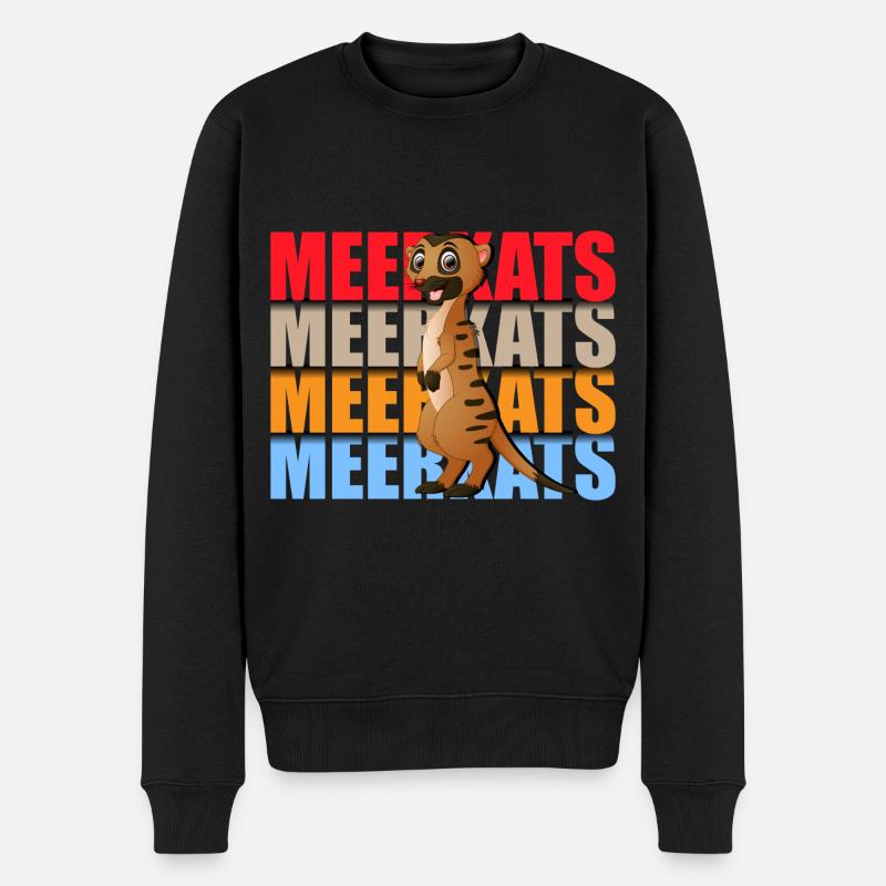 Suricate Mignon Insectivore Rock - Pull Premium bio Homme - noir