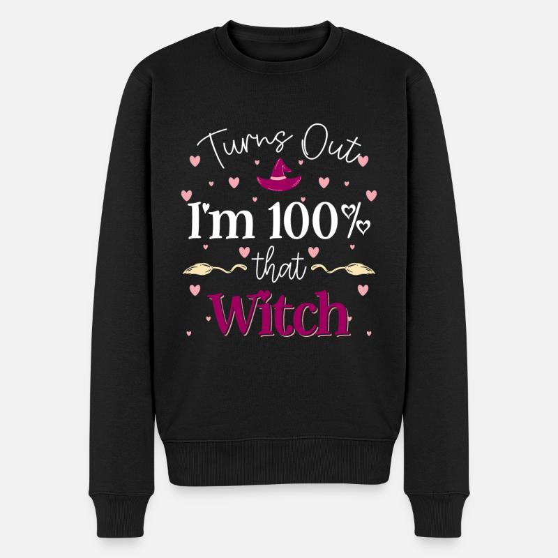 Witch Magic Spell Walpurgis Night - Men's Premium Organic Jumper - black