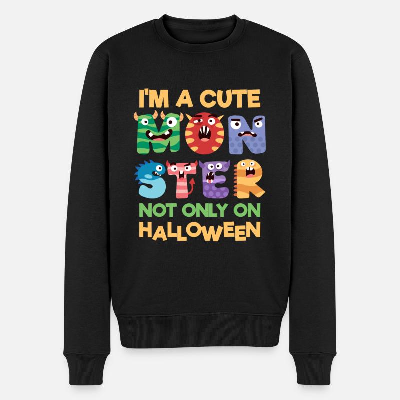 Böse Comic Bunt Bruder - Männer Premium Bio Pullover - Schwarz