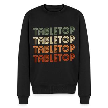 Tabletop Würfel Gesellschaftsspiel Brett - Männer Premium Bio Pullover - Schwarz - Vorne - Nico (187cm)