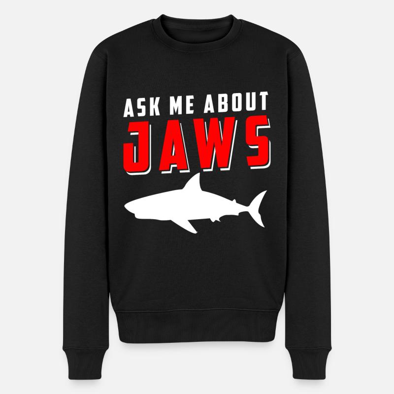 Requins Plongée Pêcheur Animal - Pull Premium bio Homme - noir