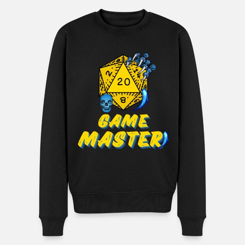 D20 Adventures Spielleiter RPG - Männer Premium Bio Pullover - Schwarz