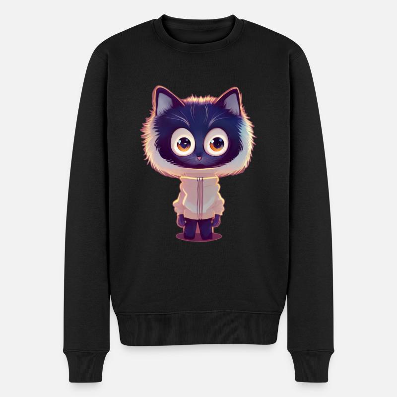 Chat renard avec pull - Pull Premium bio Homme - noir
