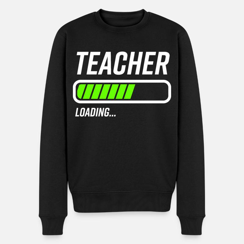 Lehrer Loading Ladebalken - Männer Premium Bio Pullover - Schwarz