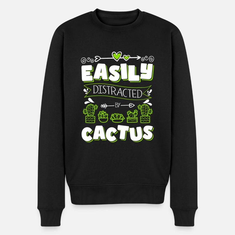 Cactus Spiny Mexique Jardinier - Pull Premium bio Homme - noir