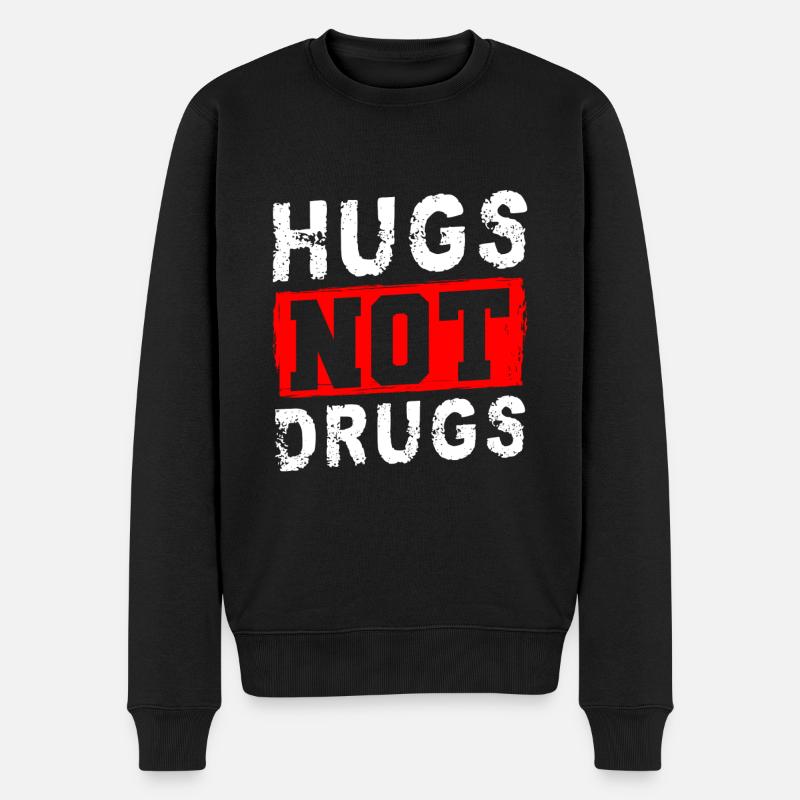 Addiction drogues tabac - Pull Premium bio Homme - noir