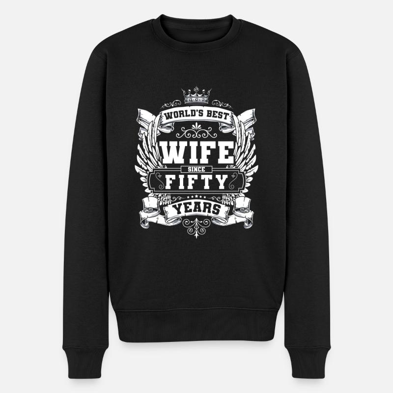 Feiern Trinken Bier - Männer Premium Bio Pullover - Schwarz