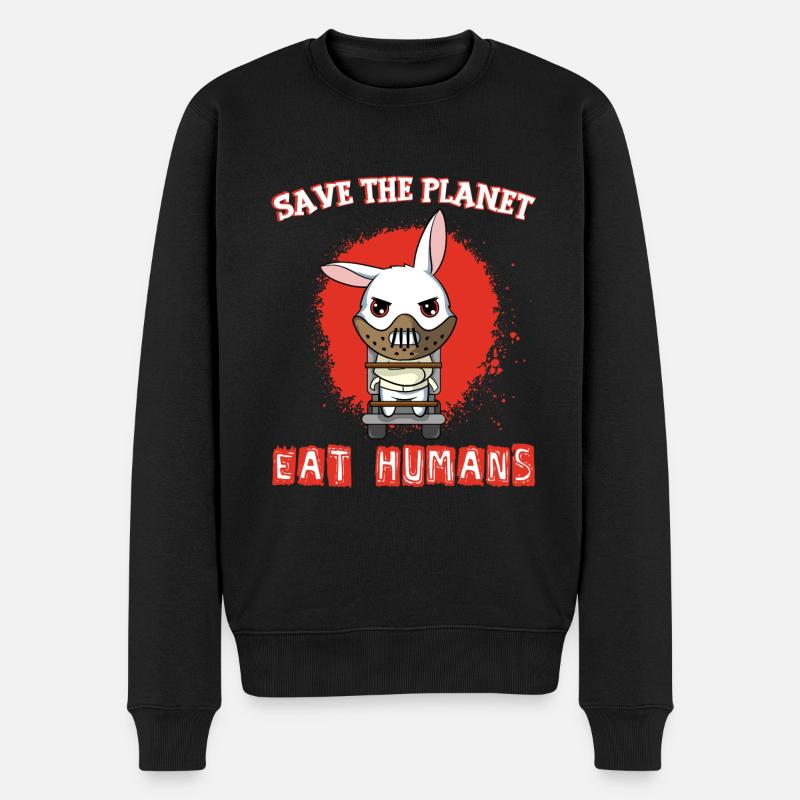 Vegan Earth Day Animal Rights Garment Apparel - Männer Premium Bio Pullover - Schwarz