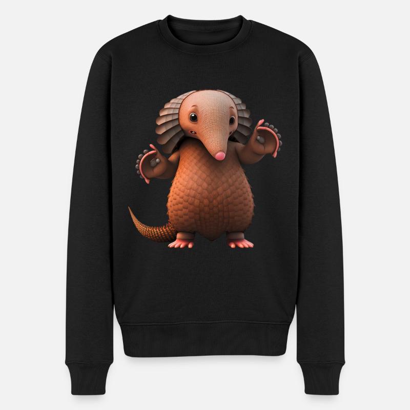 Pangolin Schuppentier Armadillo Gürteltier - Pull Premium bio Homme - noir