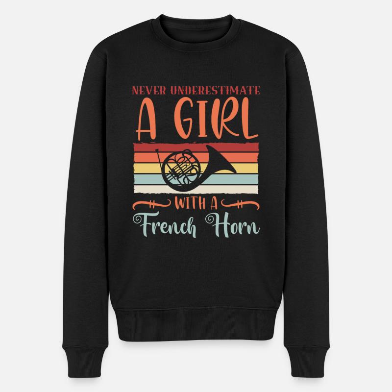 Instruments à vent classiques - Pull Premium bio Homme - noir