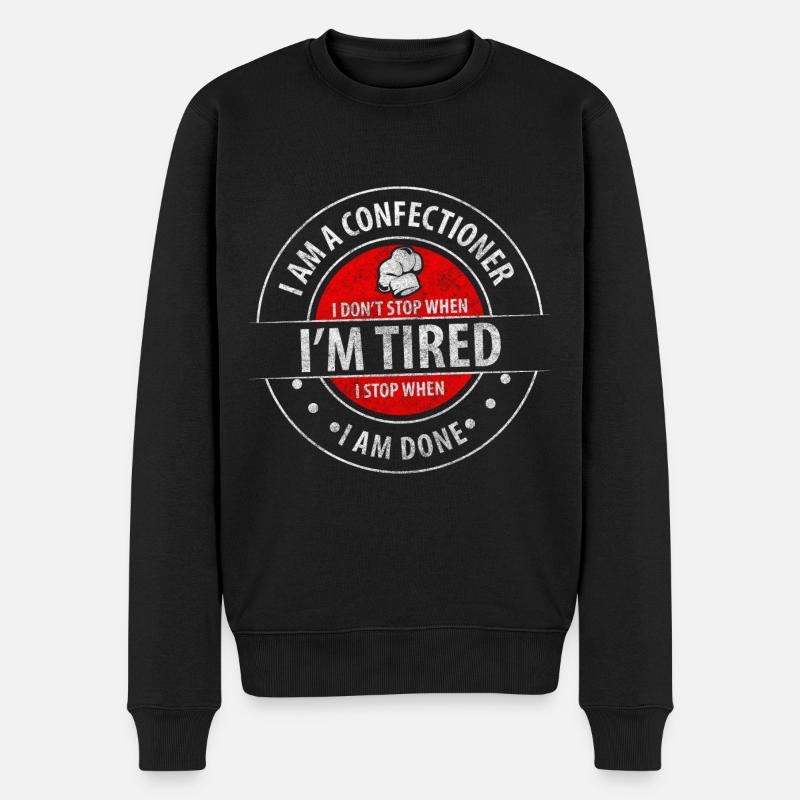 Konditorei Geschmack Törtchen - Männer Premium Bio Pullover - Schwarz