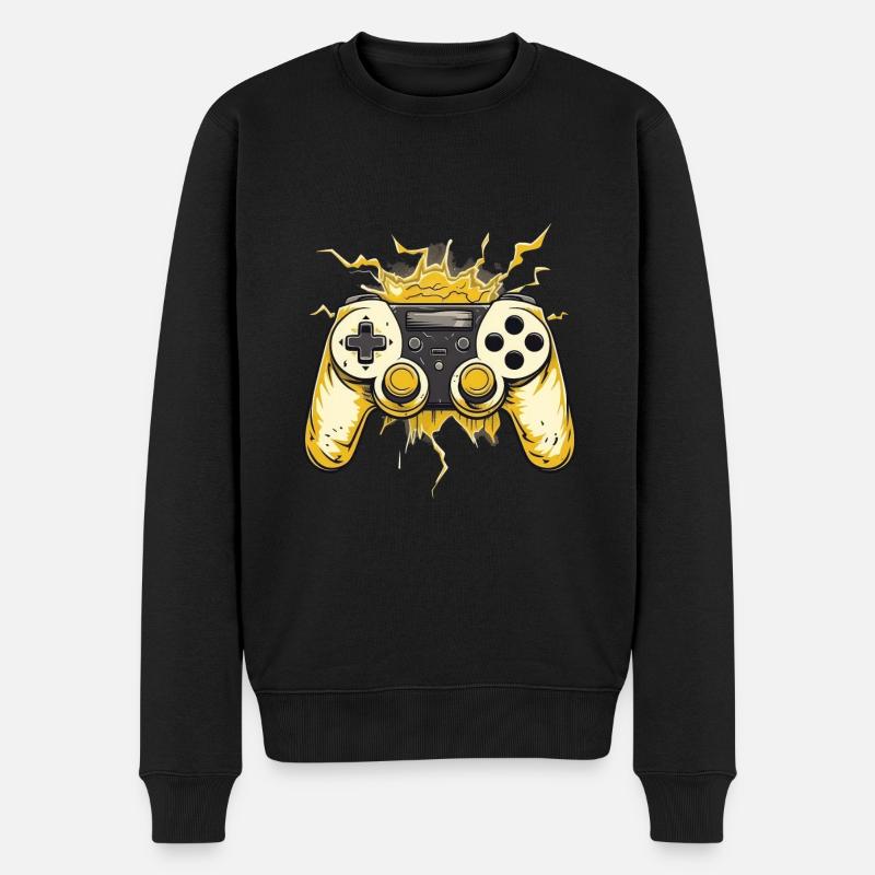 Manettes de jeu - Pull Premium bio Homme - noir
