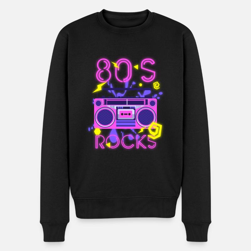 Musique des années 80 - Pull Premium bio Homme - noir