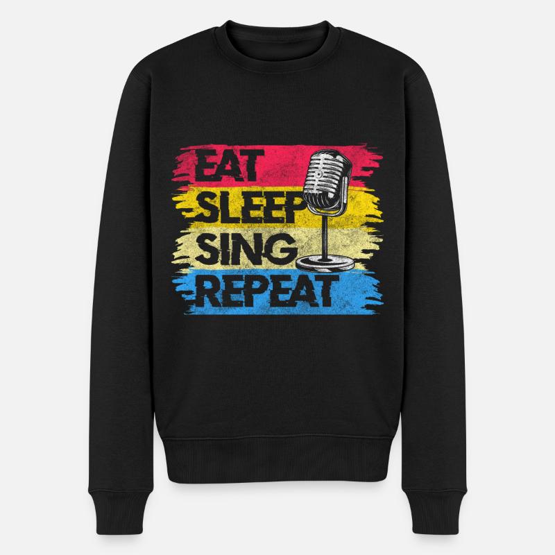 Voix chanteuse - Pull Premium bio Homme - noir