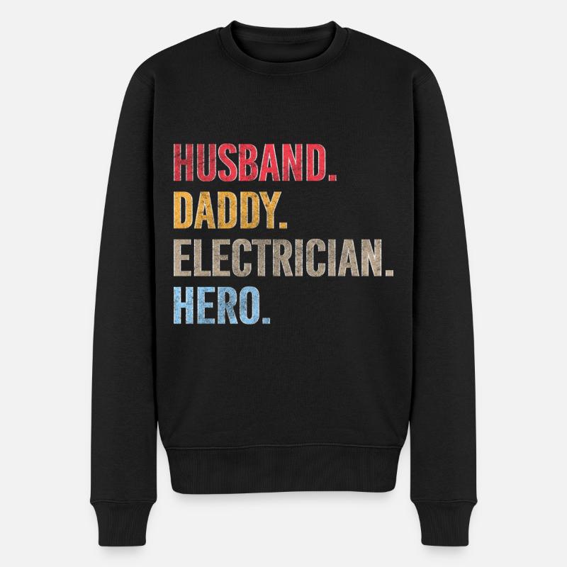 Elektroniker Beruf Elektro - Männer Premium Bio Pullover - Schwarz