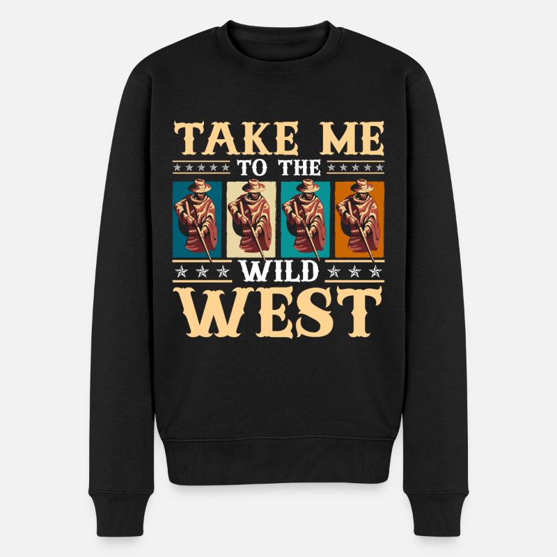 Far West - Pull Premium bio Homme - noir