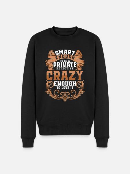 Agent Note: On the Trail of Crime - Men's Premium Organic Jumper - black