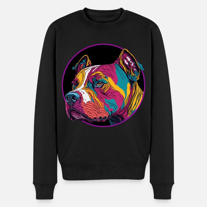 Pitpull - Männer Premium Bio Pullover - Schwarz